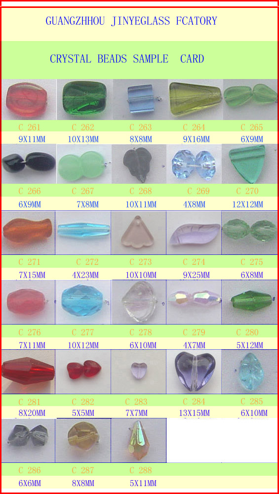 special Chinese glass crystal beads 