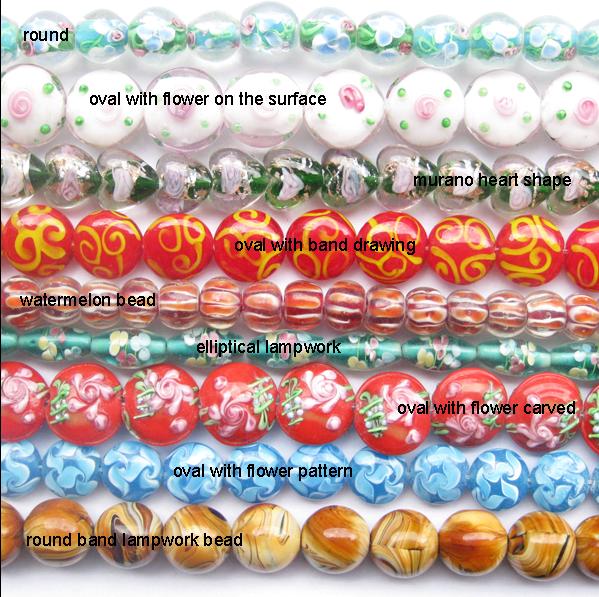 lampwork glass beads from Chinese beads factory