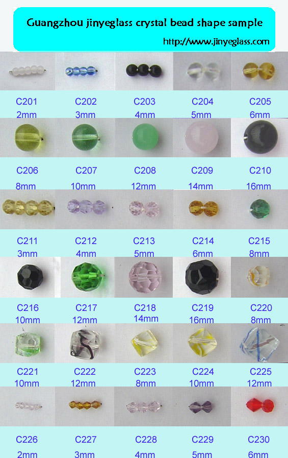 china crystal glass beads