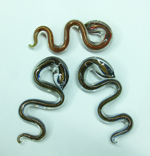 wholesale snake murano glass pendants